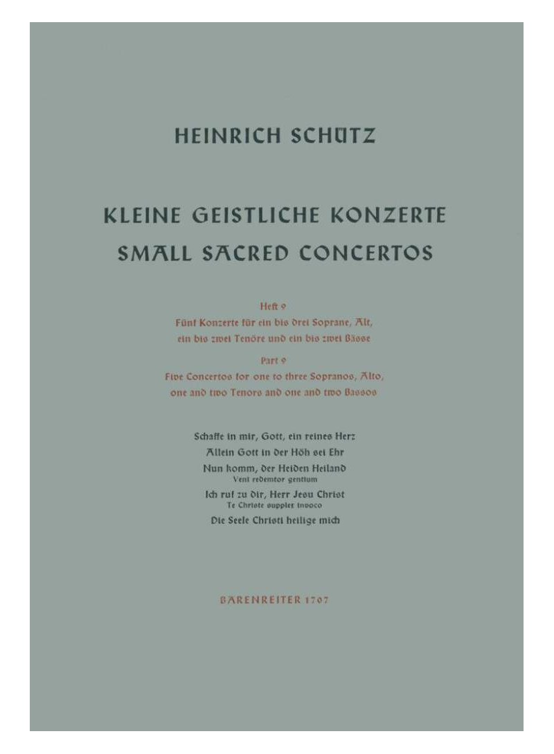 Kleine geistliche Konzerte, Heft 9