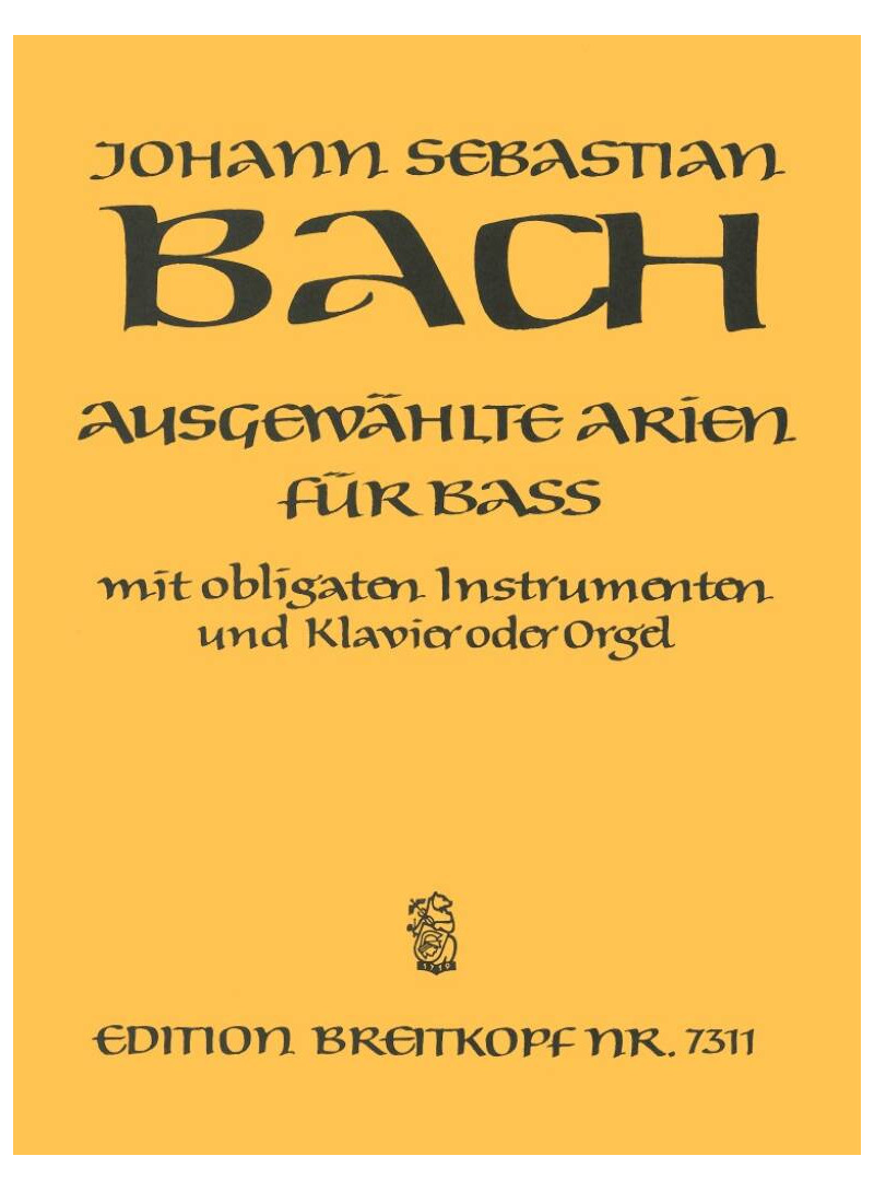 Selected Arias for Bass
