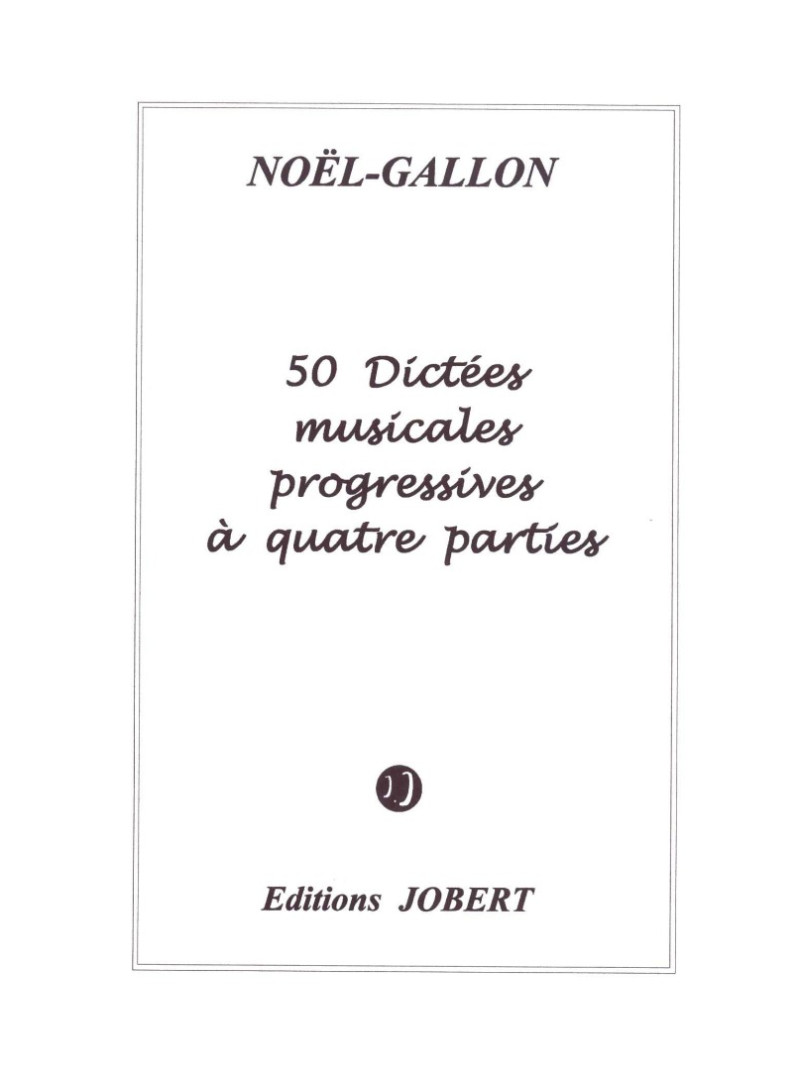 Dictées progressives à 4 parties (50)