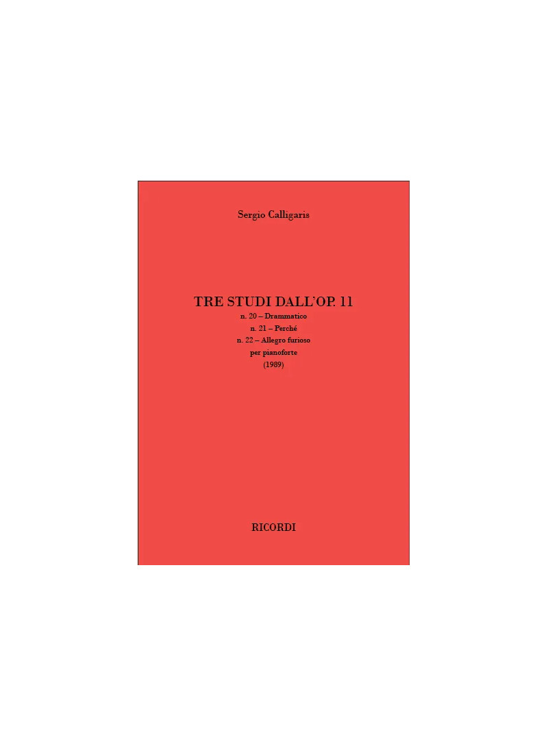 Tre studi dall’Op. 11