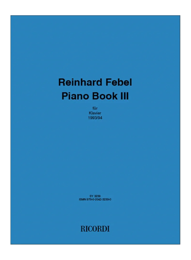 Piano book III