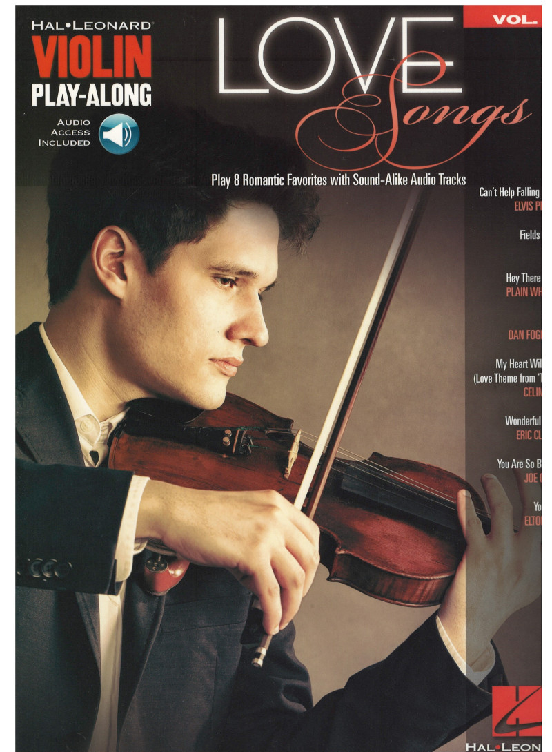 Love Songs - violin play along vol 67