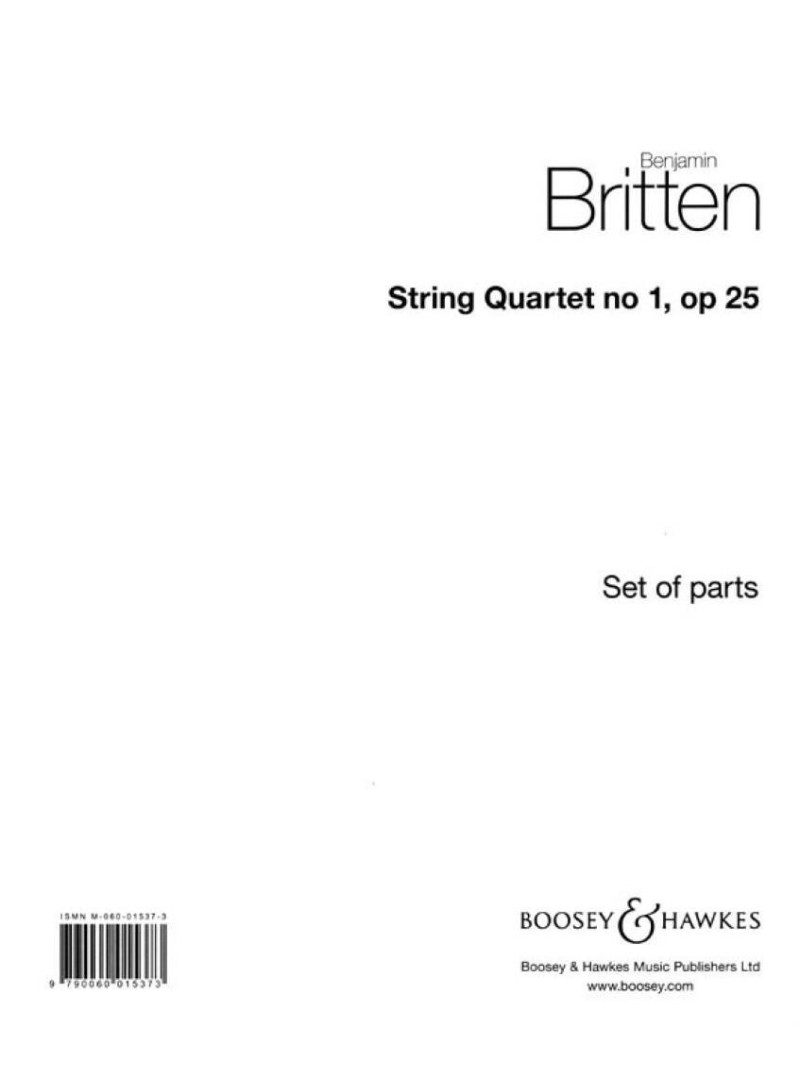 String Quartet 1 In D