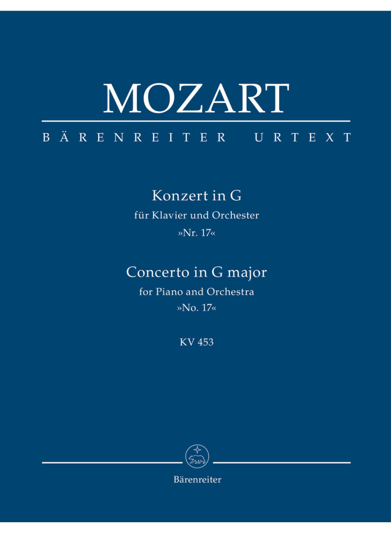 Piano concerto n. 17 in G major K 453