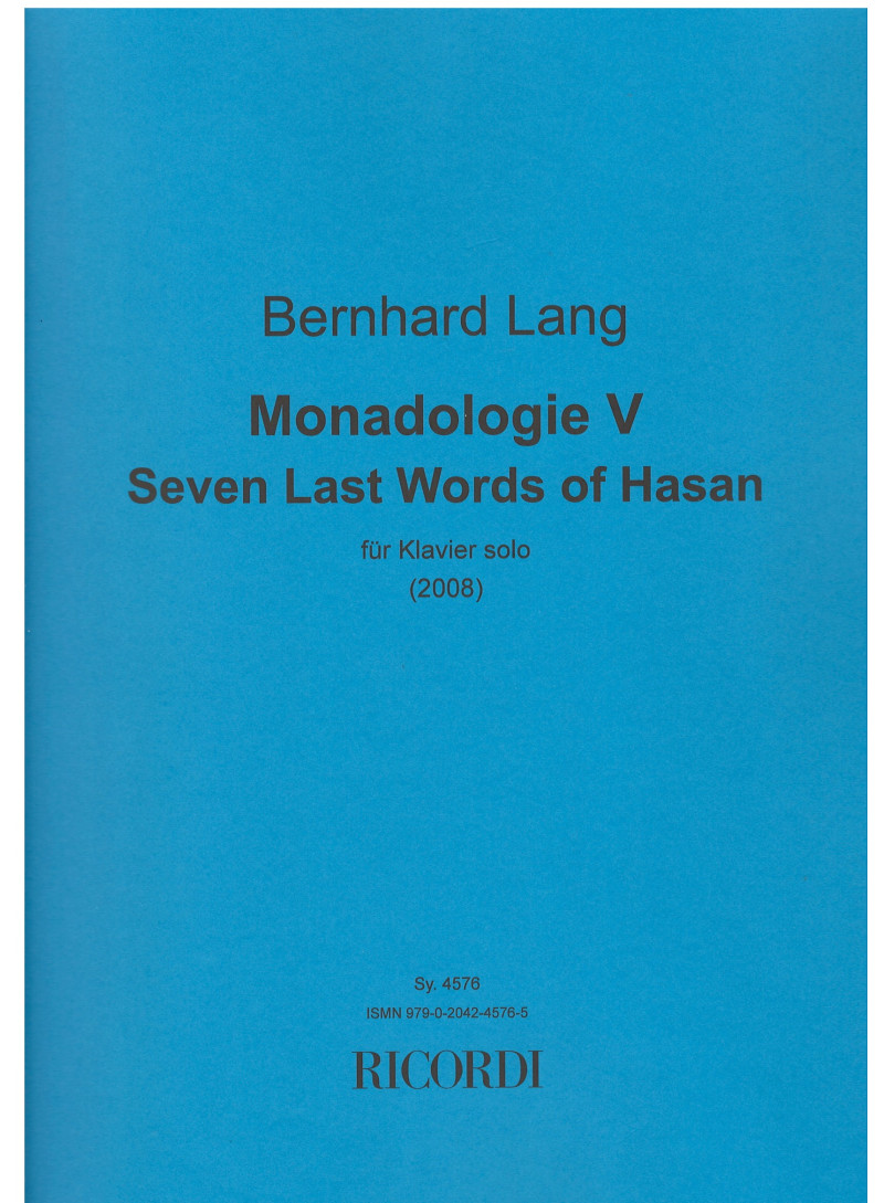 Monadologie V Seven Last Words of Hasan