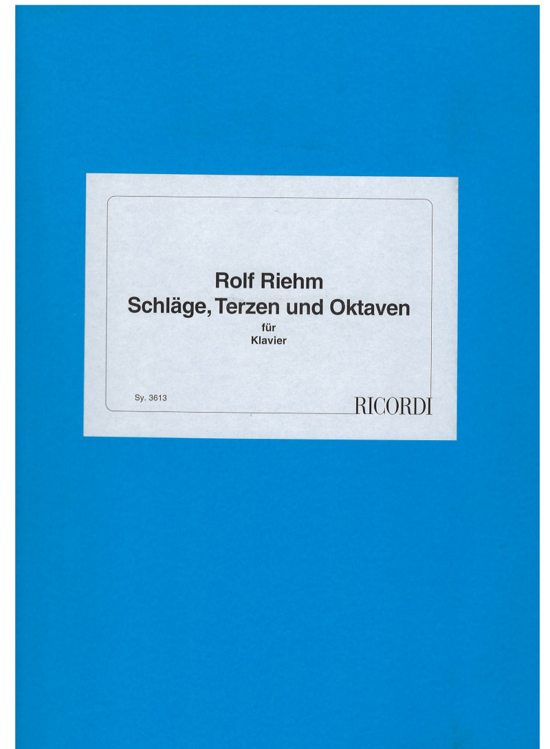 Schlage, Terzen und oktaven