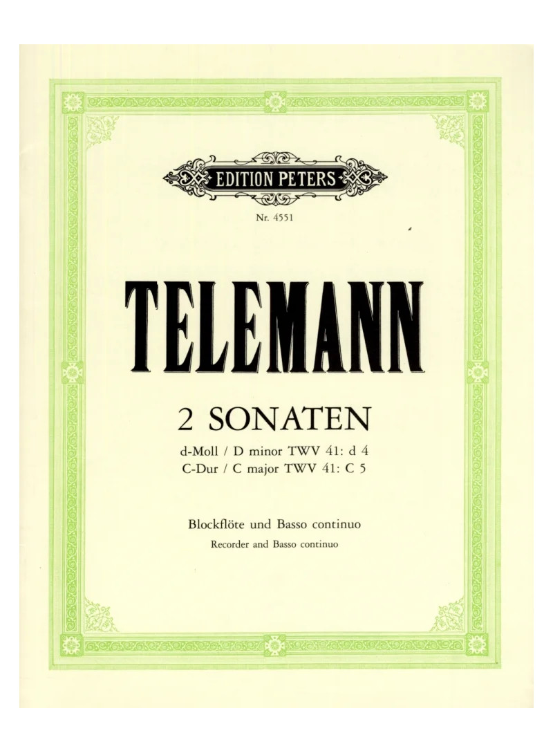 2 Sonaten TWV 41:d4 und TWV 41:C5
