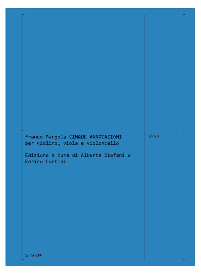 Cinque annotazioni