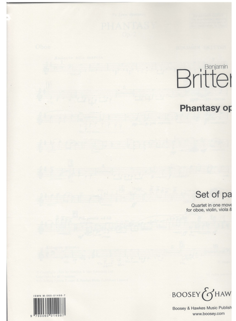 Phantasy - Quartet in one movement