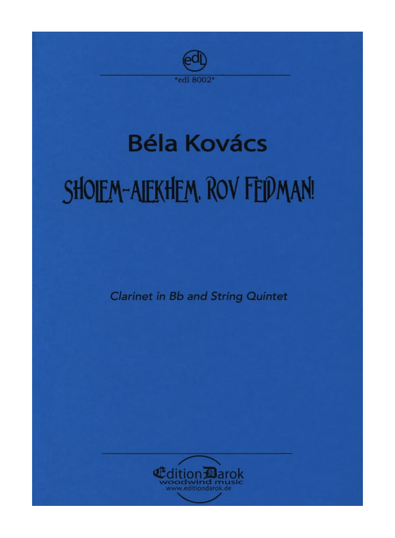 Sholem-Alekhem Rov Feidman!