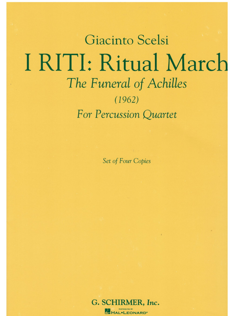 I Riti: Ritual March, Funeral of Achille
