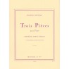 Trois pieces pour Piano