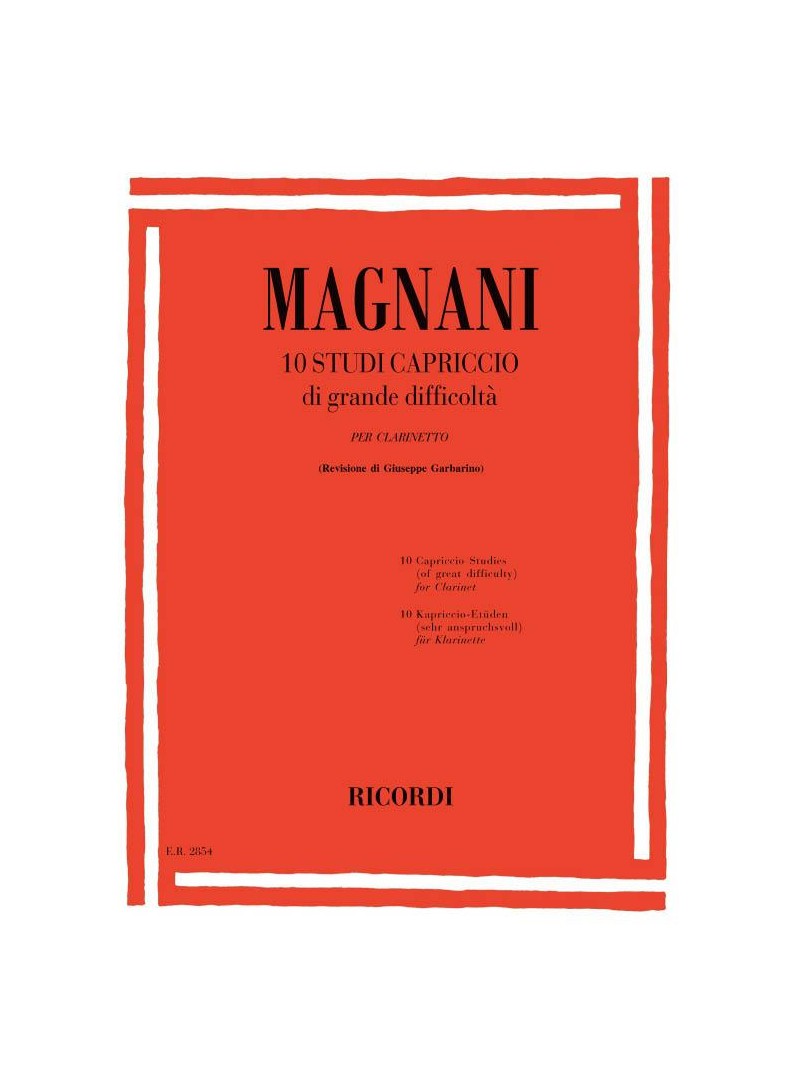 10 studi capriccio di grande difficoltà