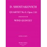 Quartet n. 8 op. 110 arr. for wind quint