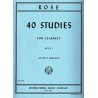 40 studies for clarinet book 1