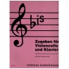 Zugaben Für Violoncello und Klavier