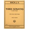 Three sonatas for cello and piano