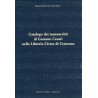 Catalogo dei manoscritti di G. Cesari