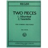 Two pieces for clarinet and piano