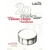 20 etudes pour caisse-claire