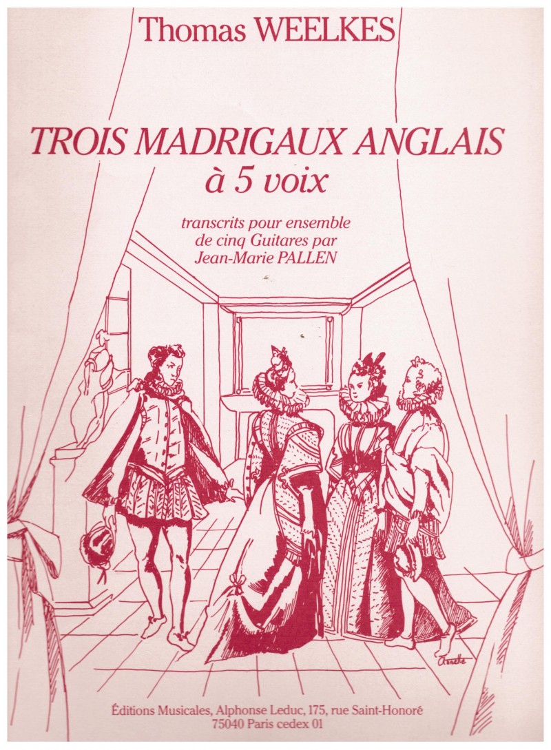 Trois madrigaux anglais a 5 voix