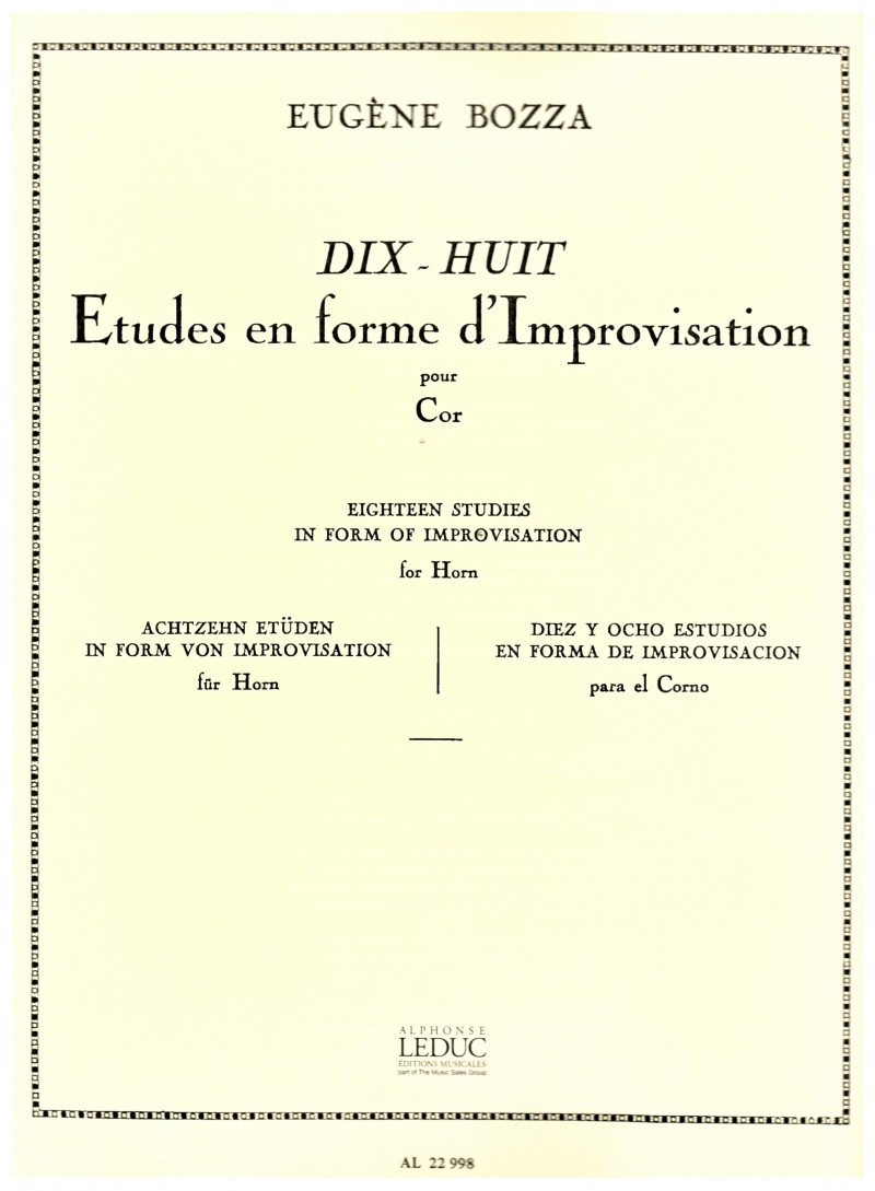 18 Etudes en form d’improvisation