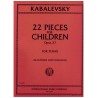 22 pieces for children op 27