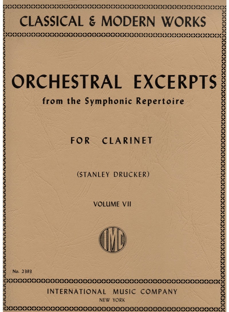 Orchestral Excerpts vol. 7 for clarinet