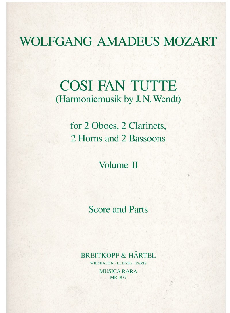 Così fan tutte K. 588 vol. 2