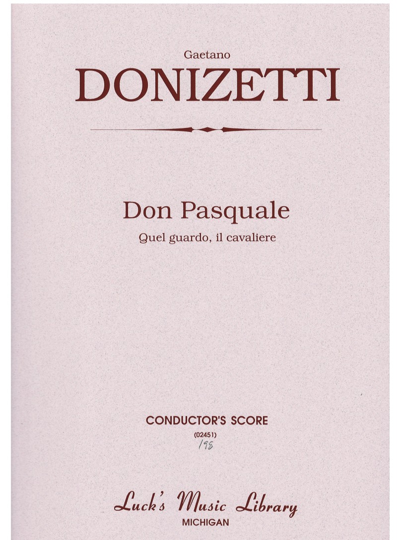 Quel guardo il cavaliere (Don Pasquale)