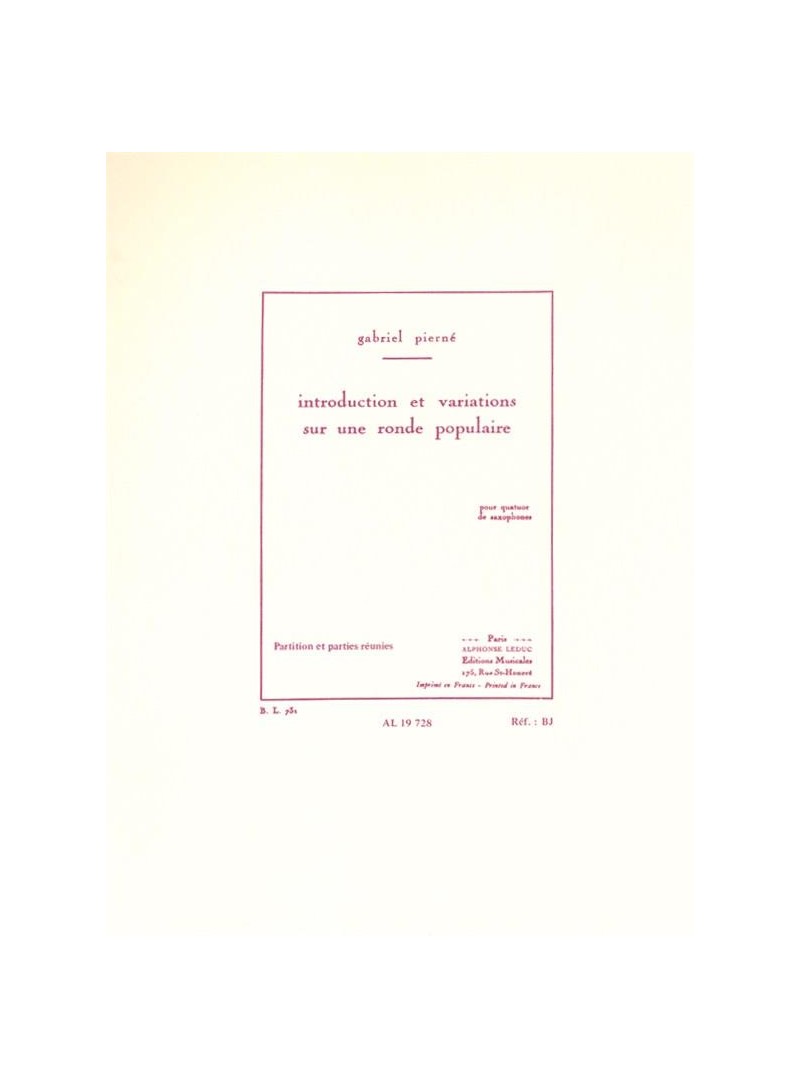 Introduction et variations