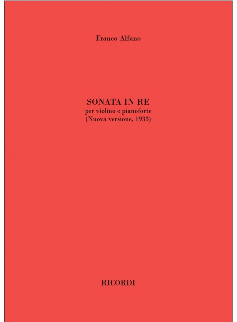 Sonata in Re per violino e pianoforte