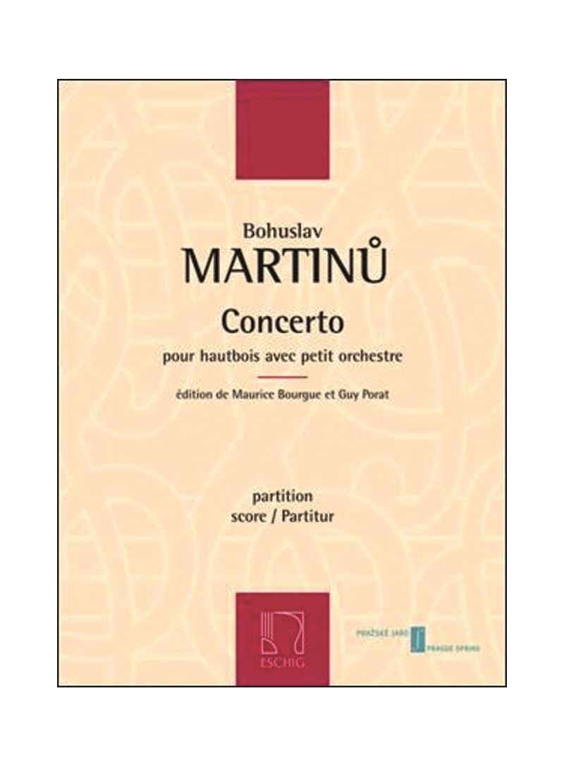 Concerto Pour Hautbois Avec Petite Orche