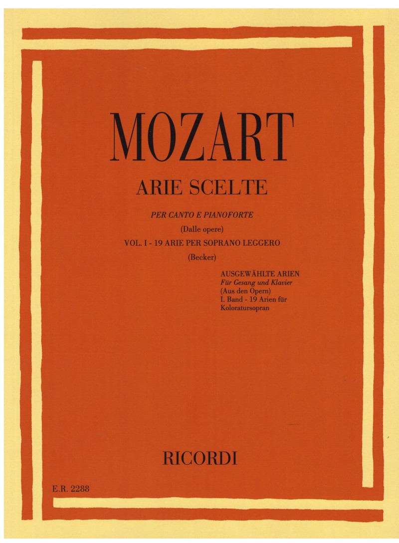 Arie scelte vol 1 soprano leggero