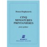 Cinq miniatures printanières