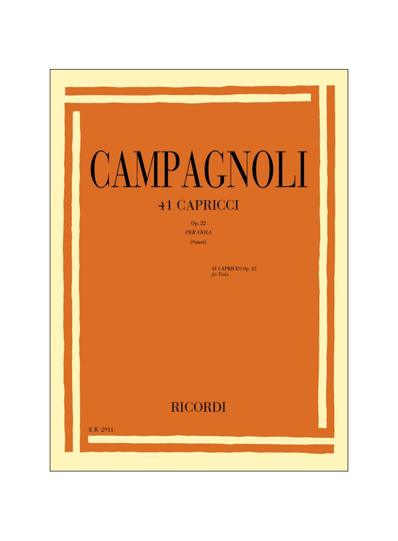 41 Capricci per viola Op. 22